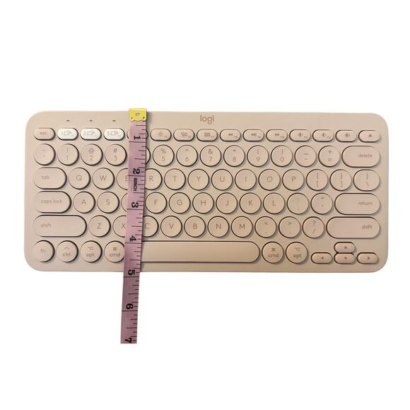 Logitech Multi-Device K380 for Mac Bluetooth Wireless Keyboard Pink - Picture 7 of 7